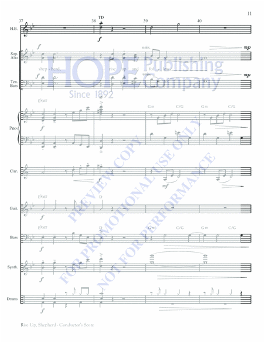Rise Up, Shepherd Rise Up, Shepherd Choir scores gallery preview page 11