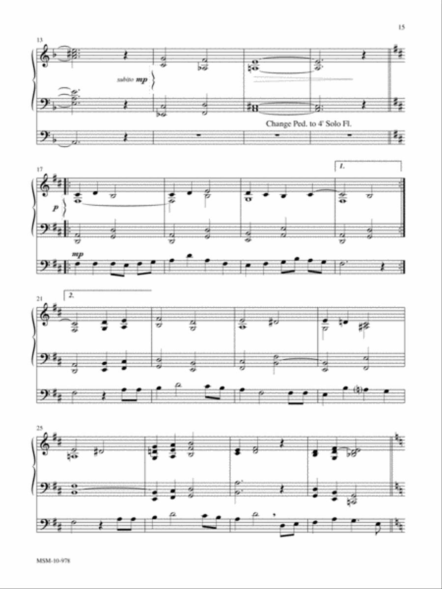 Meditation on Bradbury Organ scores gallery preview page 2