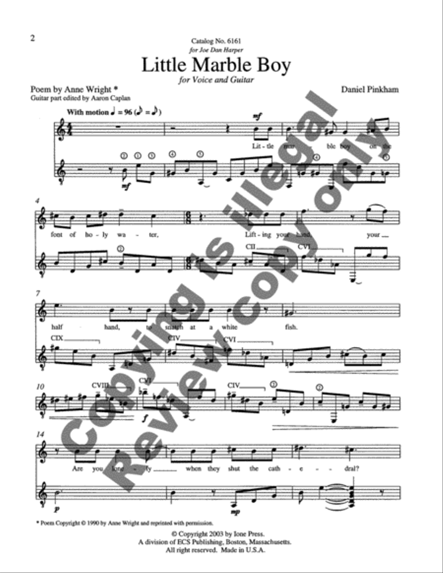 Little Marble Boy Little Marble Boy High Voice scores gallery preview page 4
