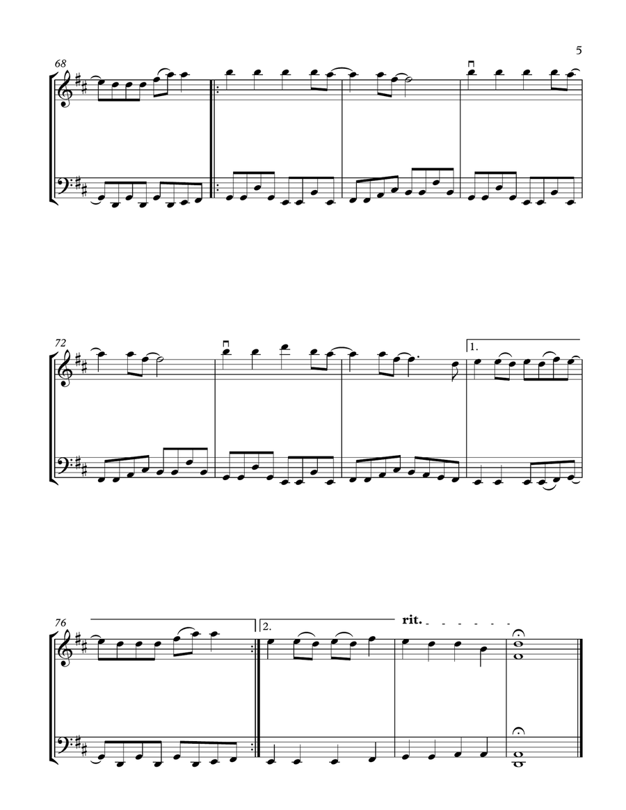 Ain't No Mountain High Enough String Duet scores gallery preview page 5
