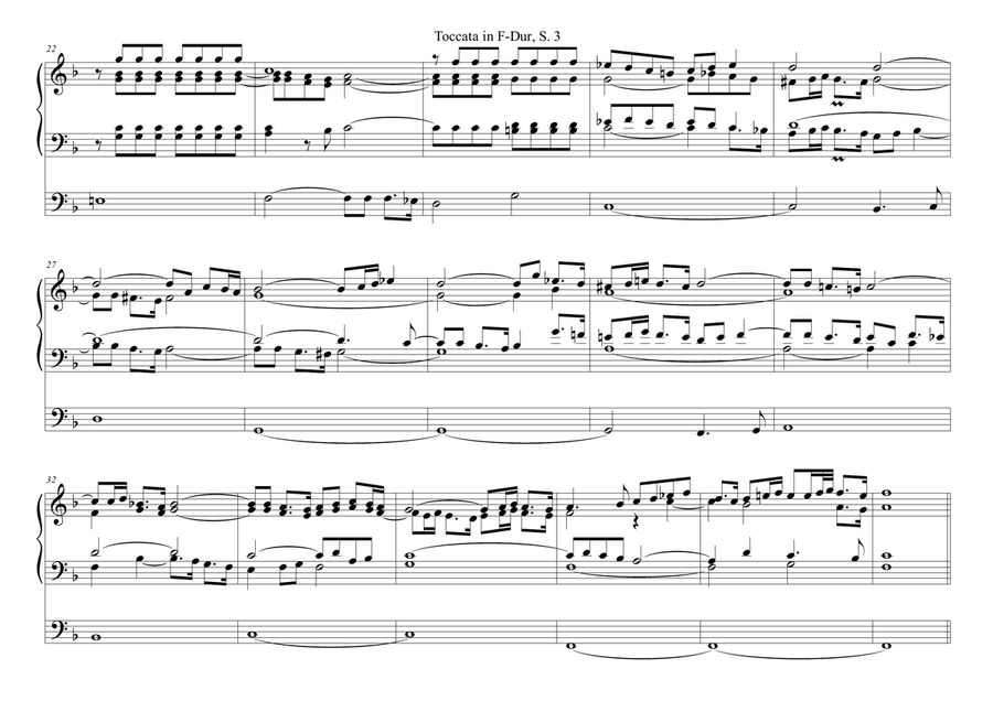 Toccata in F Major Organ Solo scores gallery preview page 3