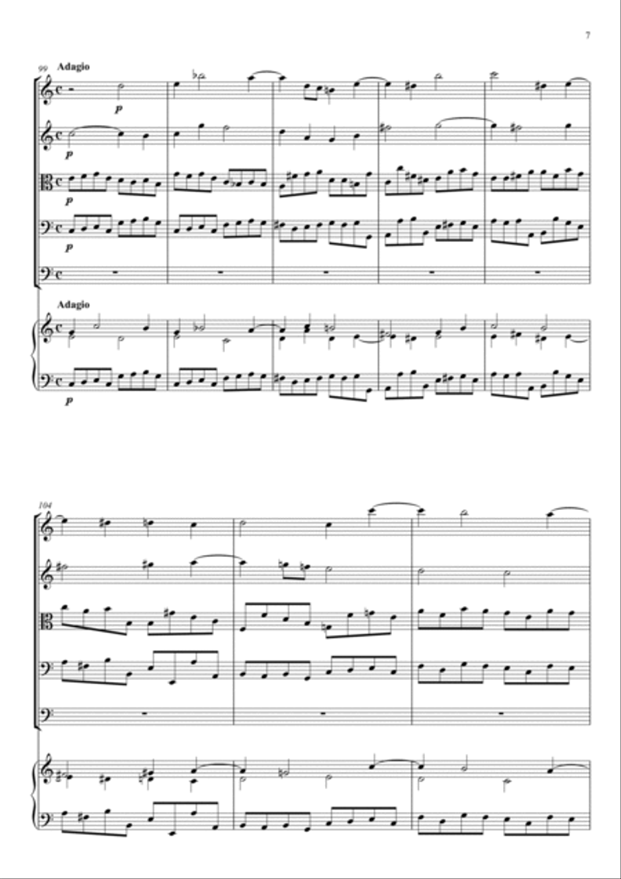 Concerto for Strings in C major RV 109 String Orchestra scores gallery preview page 6