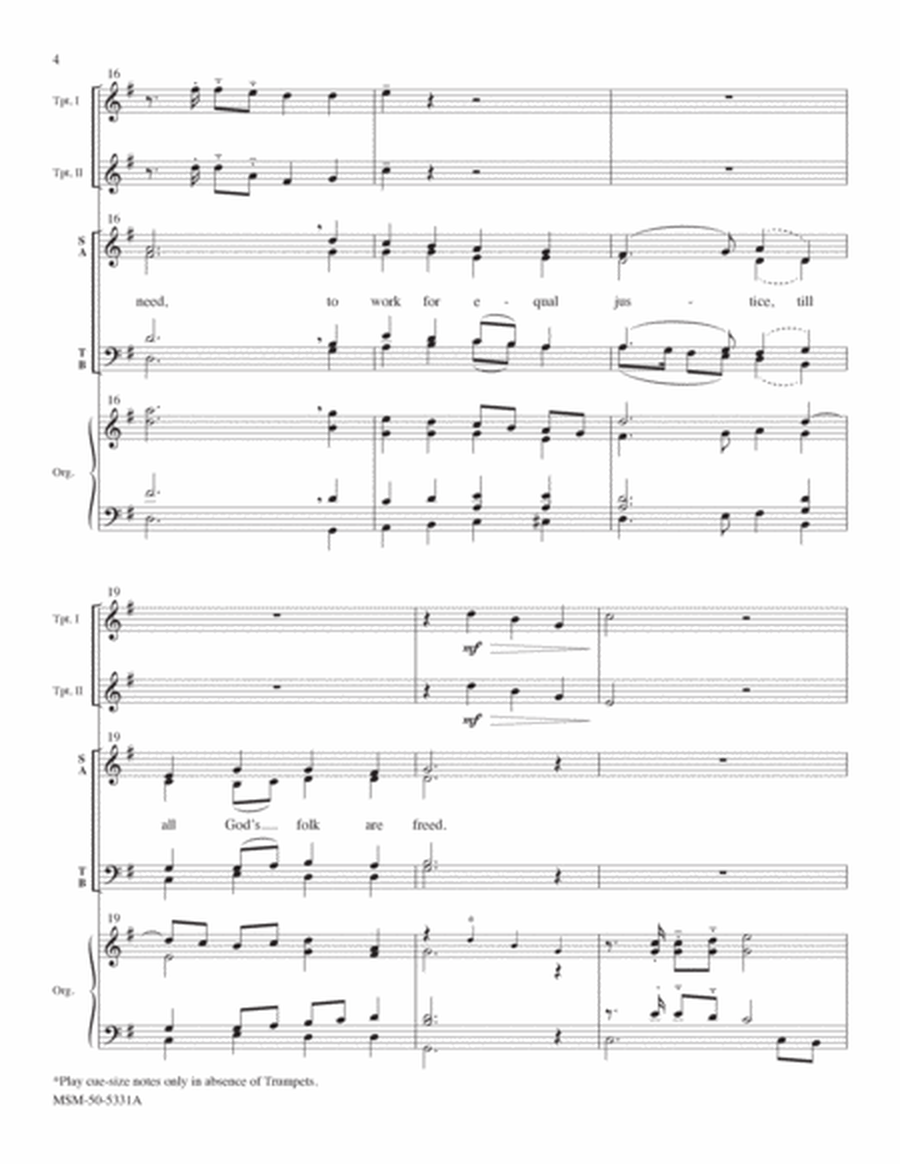 Give Thanks, O Christian People (Full Score)