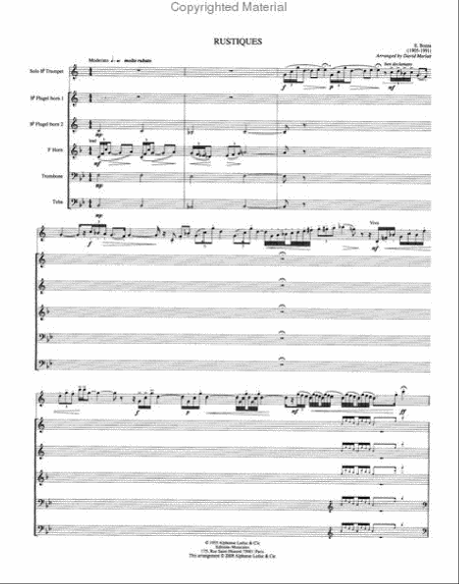 Rustiques Brass Quintet scores gallery preview page 2