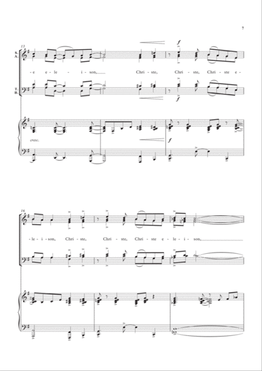 A Little Jazz Mass 4-Part scores gallery preview page 6