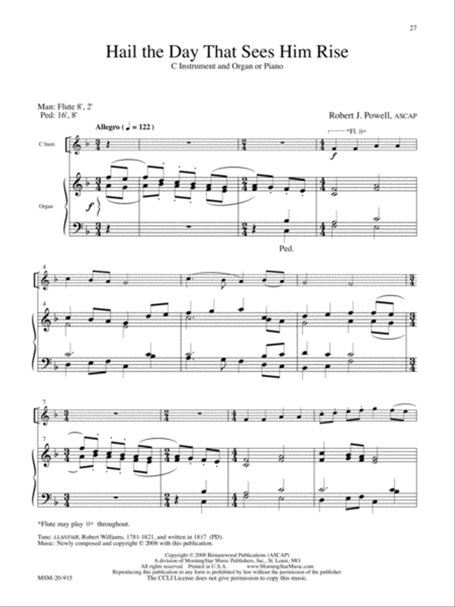 Reflections throughout the Church Year Flute scores gallery preview page 10