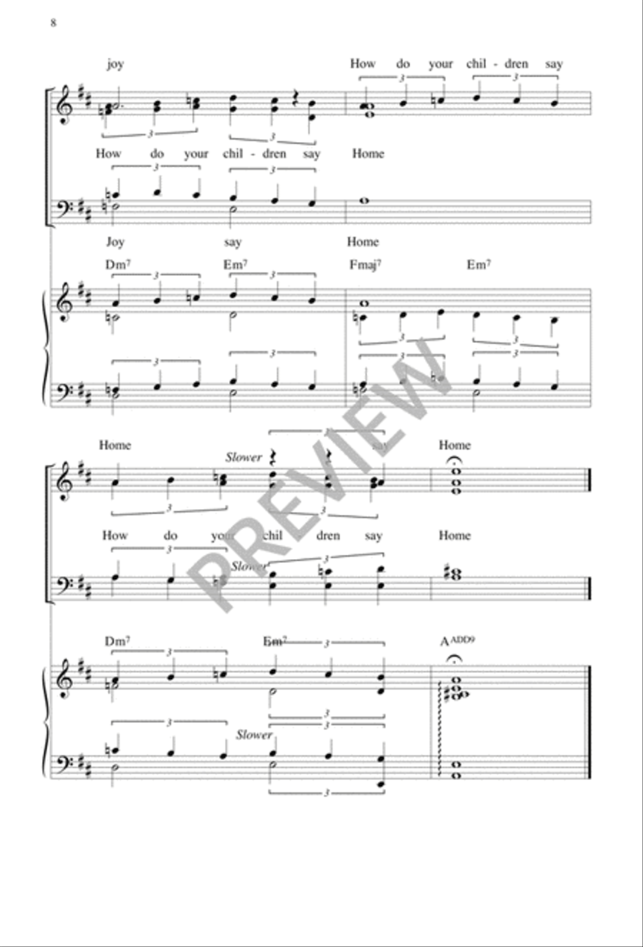 God of the Sparrow God of the Sparrow 4-Part scores gallery preview page 7