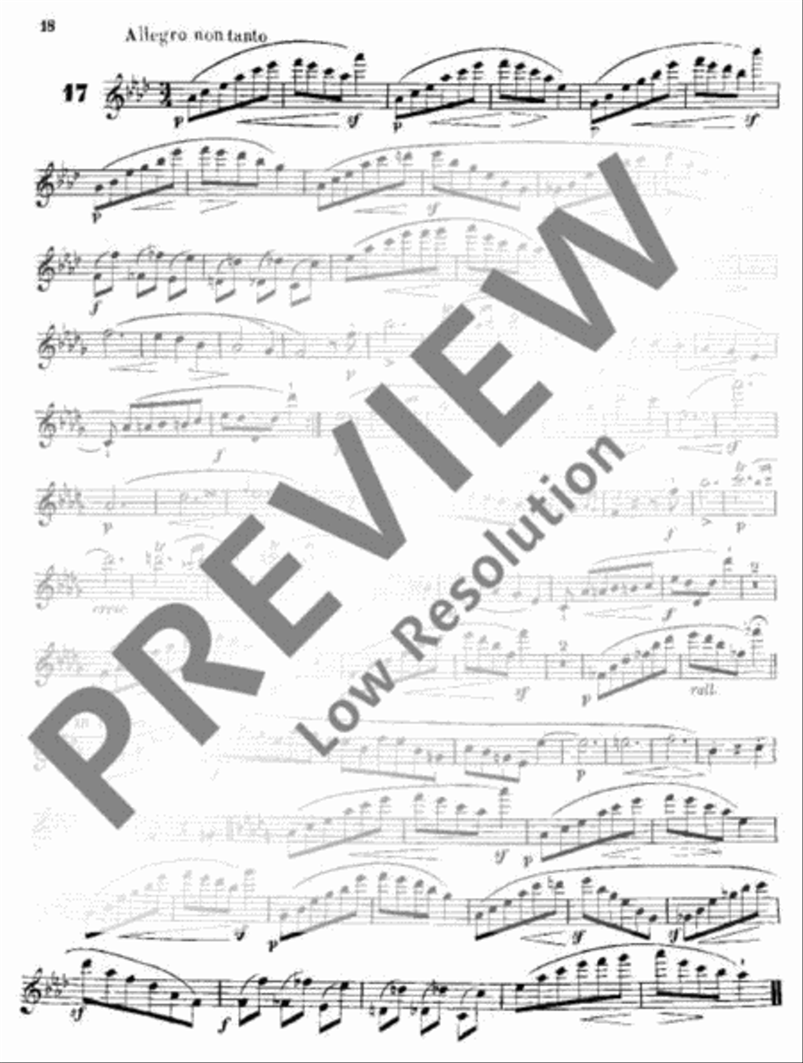 Melodic Exercises Flute scores gallery preview page 19