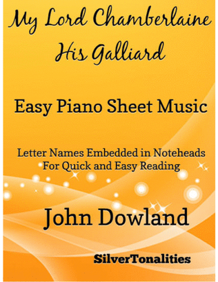 My Lord Chamberlaine His Galliard Easy Piano Sheet Music