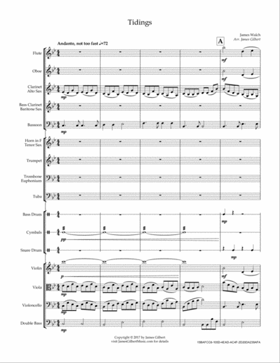 Tidings Tidings Full Orchestra scores gallery preview page 2