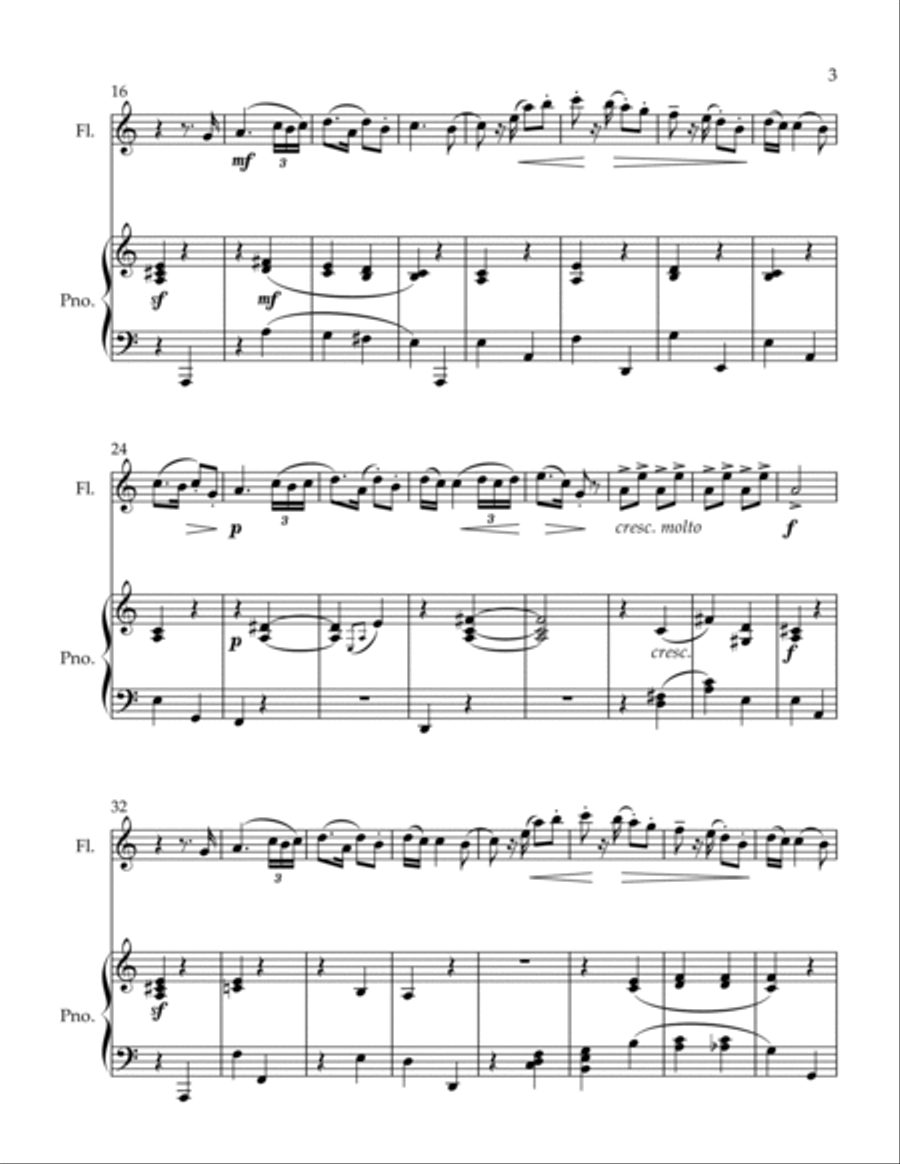 Romanian Folk Dances Stick Game Flute Solo scores gallery preview page 3