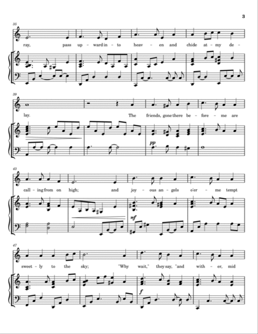 The Leaves Around Me Falling [A Minor] Voice scores gallery preview page 4