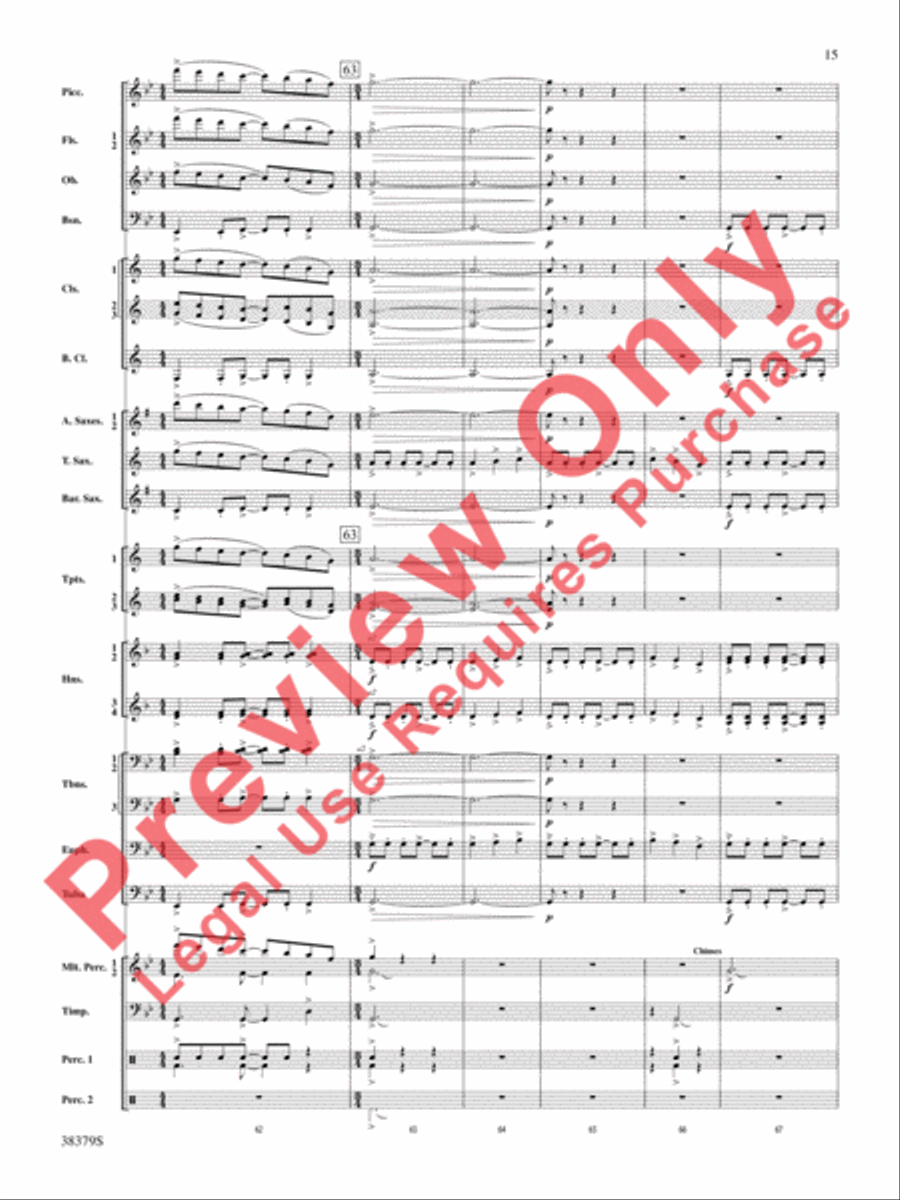 Vision Quest Concert Band scores gallery preview page 16