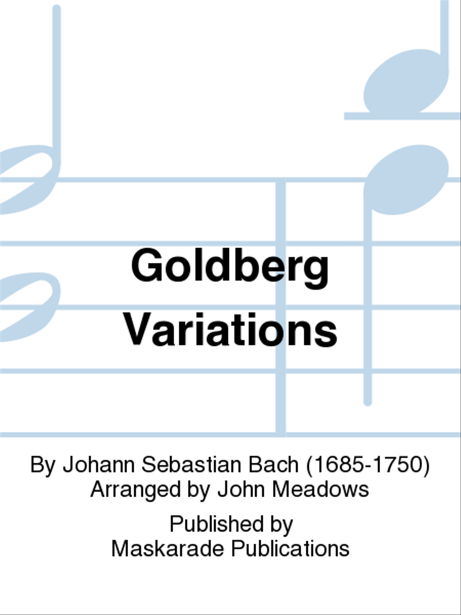 Goldberg Variations Goldberg Variations Tenor Saxophone scores gallery preview page 1