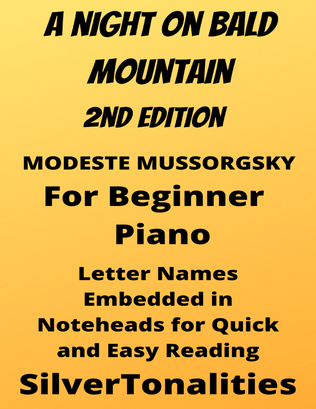 Book cover for A Night on Bald Mountain Beginner Piano Sheet Music 2nd Edition
