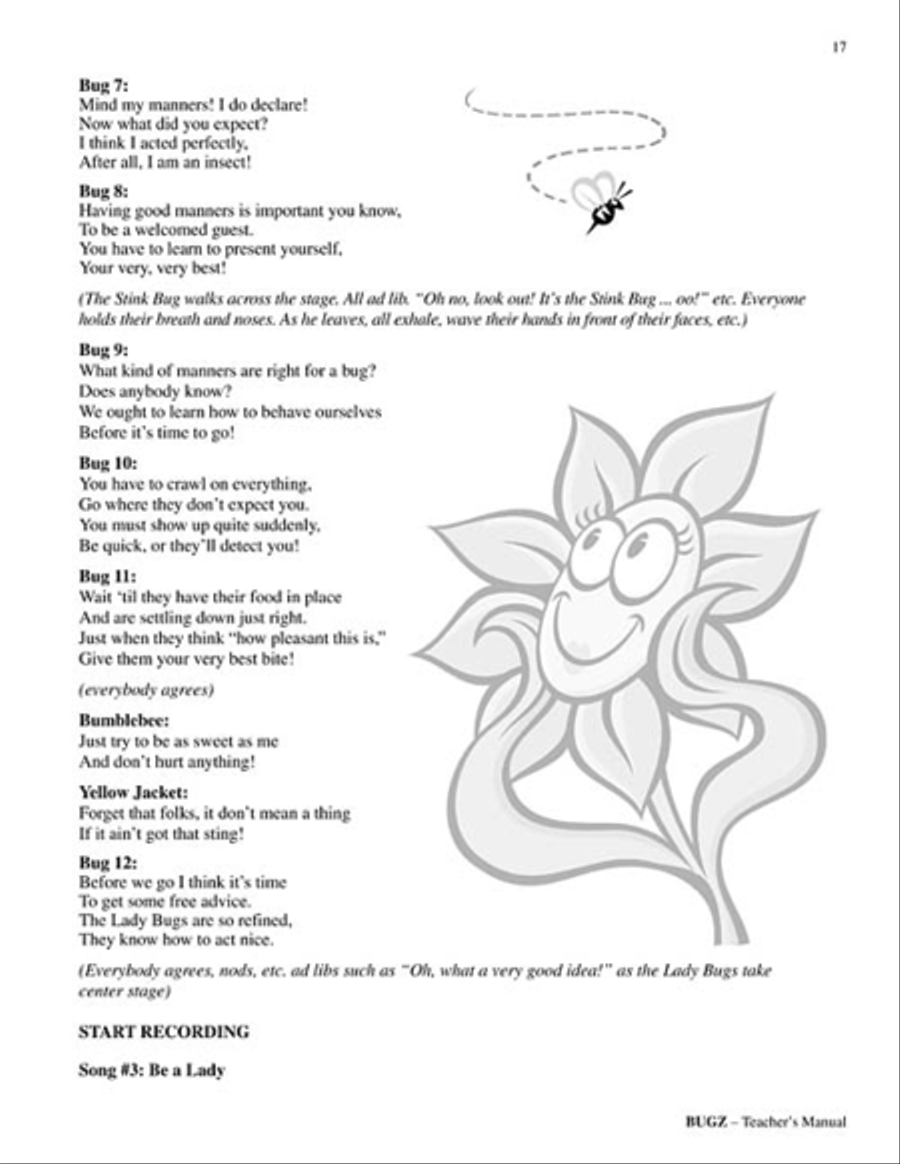 Bugz (Musical) Choir scores gallery preview page 3