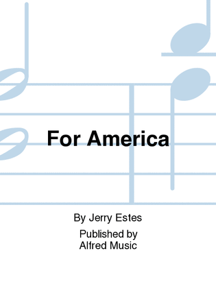 Book cover for For America