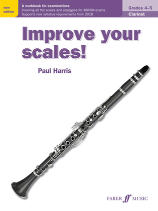 Book cover for Improve Your Scales! Clarinet, Grades 4-5