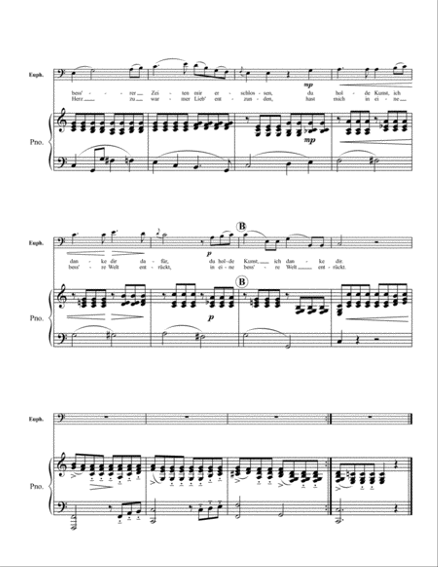 An die Musik An die Musik Euphonium scores gallery preview page 2