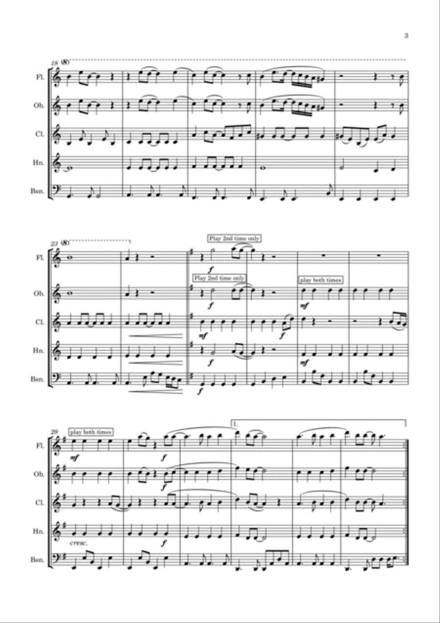 Now And Then Woodwind Quintet scores gallery preview page 4