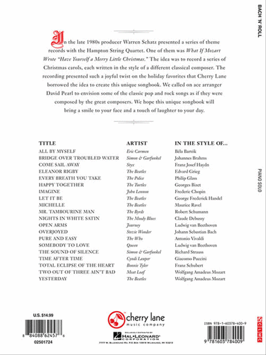 Bach 'n' Roll Piano Solo scores gallery preview page 2