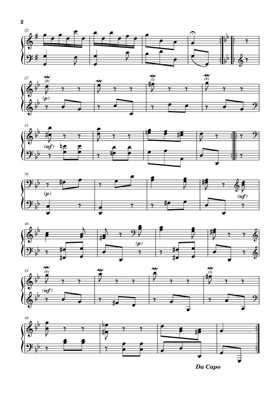 Sonata in G Major Hob. XVI 11 - Franz Joseph Haydn Piano Solo scores gallery preview page 2