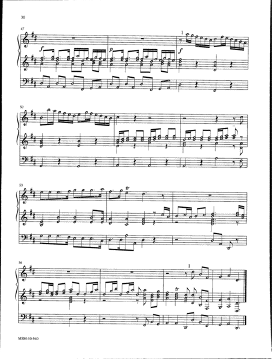 Music for a Celebration, Set 1 Organ scores gallery preview page 12