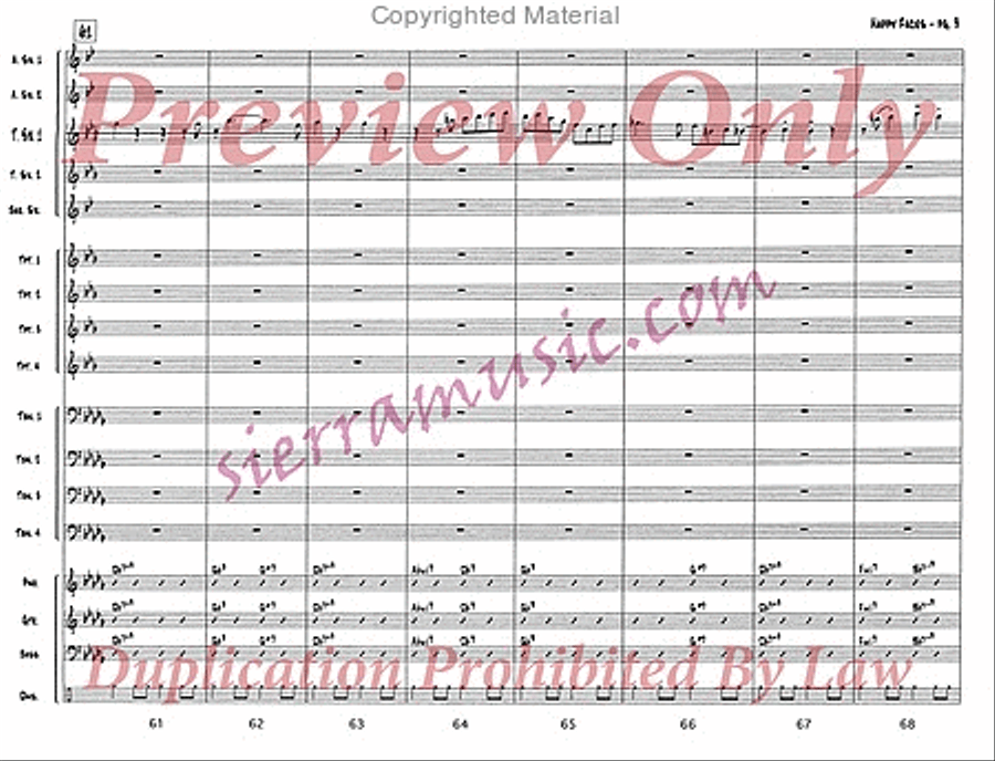 Happy Faces Jazz Ensemble scores gallery preview page 10