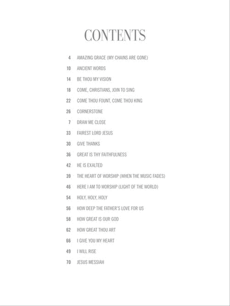 Blended Worship Piano Collection Piano Solo scores gallery preview page 2