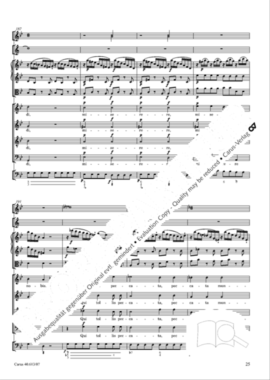Mass in C (Missa in C) 4-Part scores gallery preview page 32