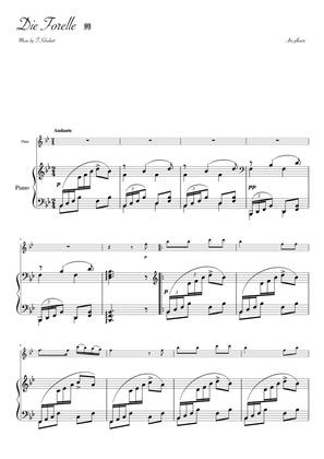 "Die Forelle" (Bdur) flute & piano