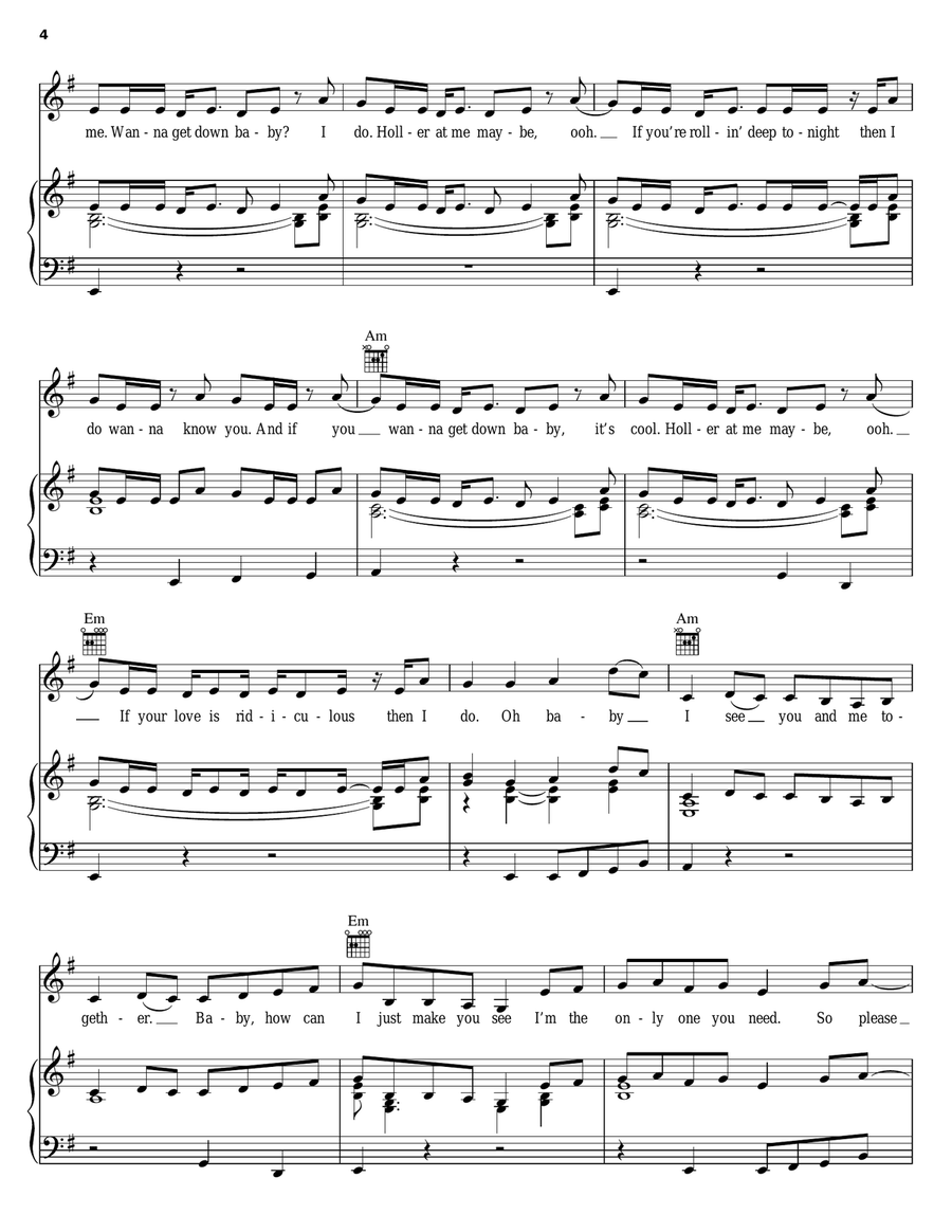 I Do (Wanna Get Close To You) Piano, Vocal, Guitar scores gallery preview page 4