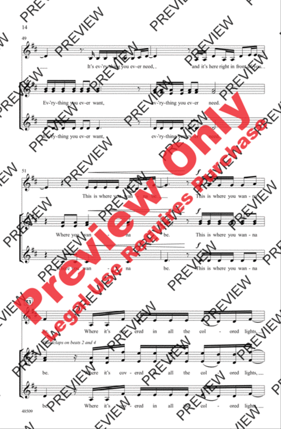 The Greatest Show A Cappella scores gallery preview page 14
