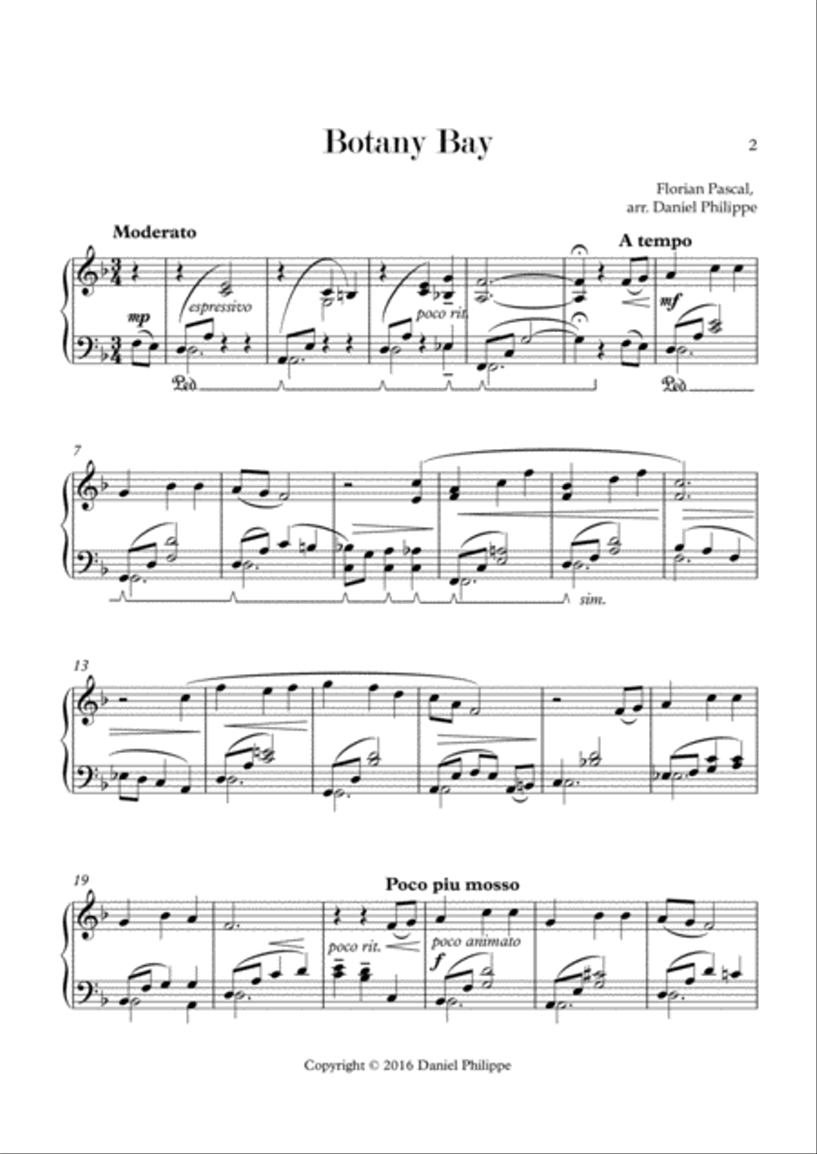 Seven Australian Folk Songs Piano Solo scores gallery preview page 2