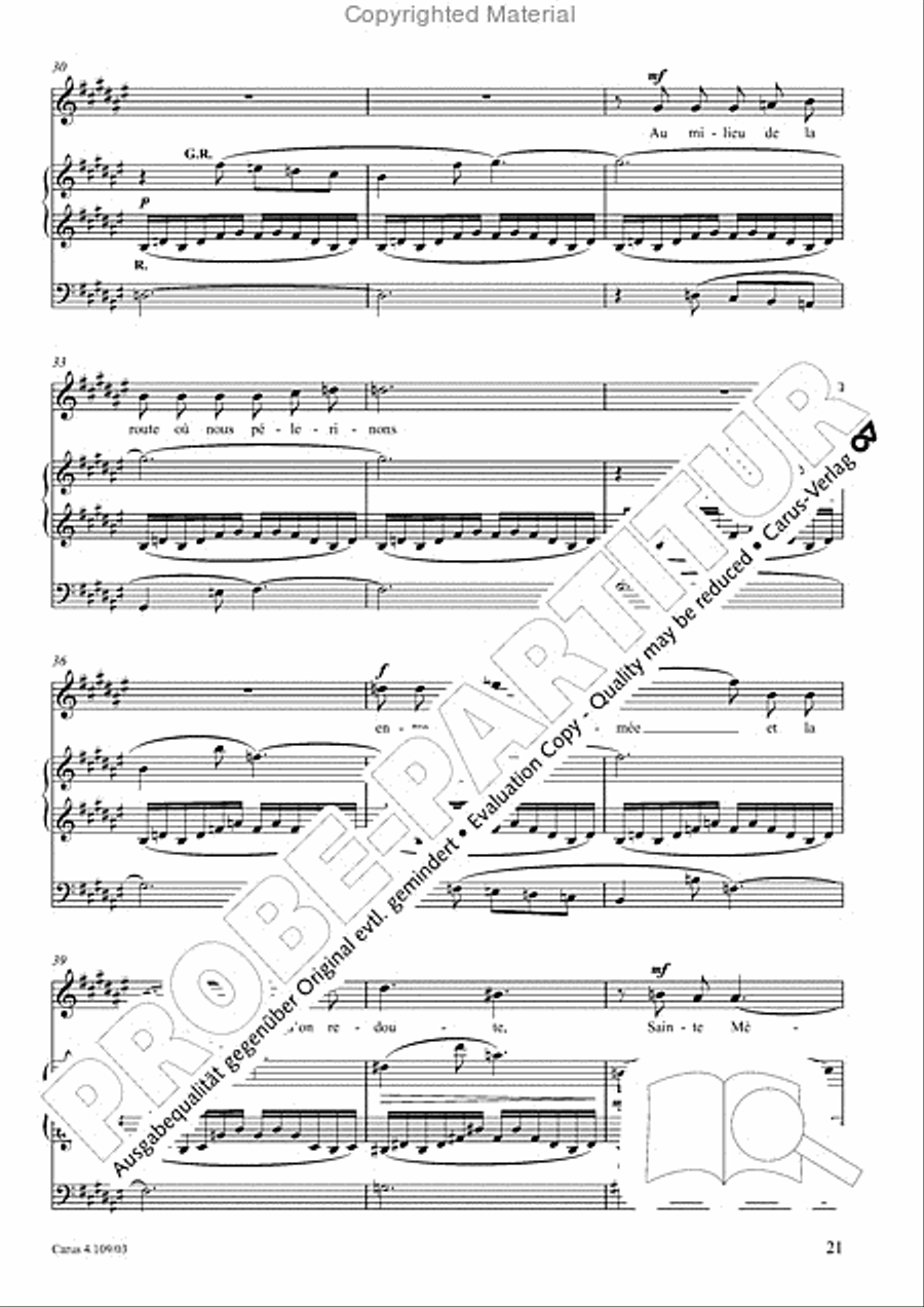 Shorter sacred works. Vol. 15 of the Vierne Complete Edition (Vierne: Kleinere Kirchenwerke. Bd. 15 der Vierne-Gesamtausgabe) Organ scores gallery preview page 22