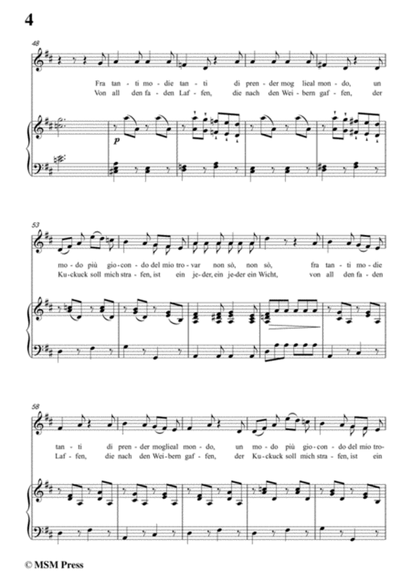 Schubert-Il modo di prender moglie,Op.83 No.3,in D Major,for Voice&Piano image number null