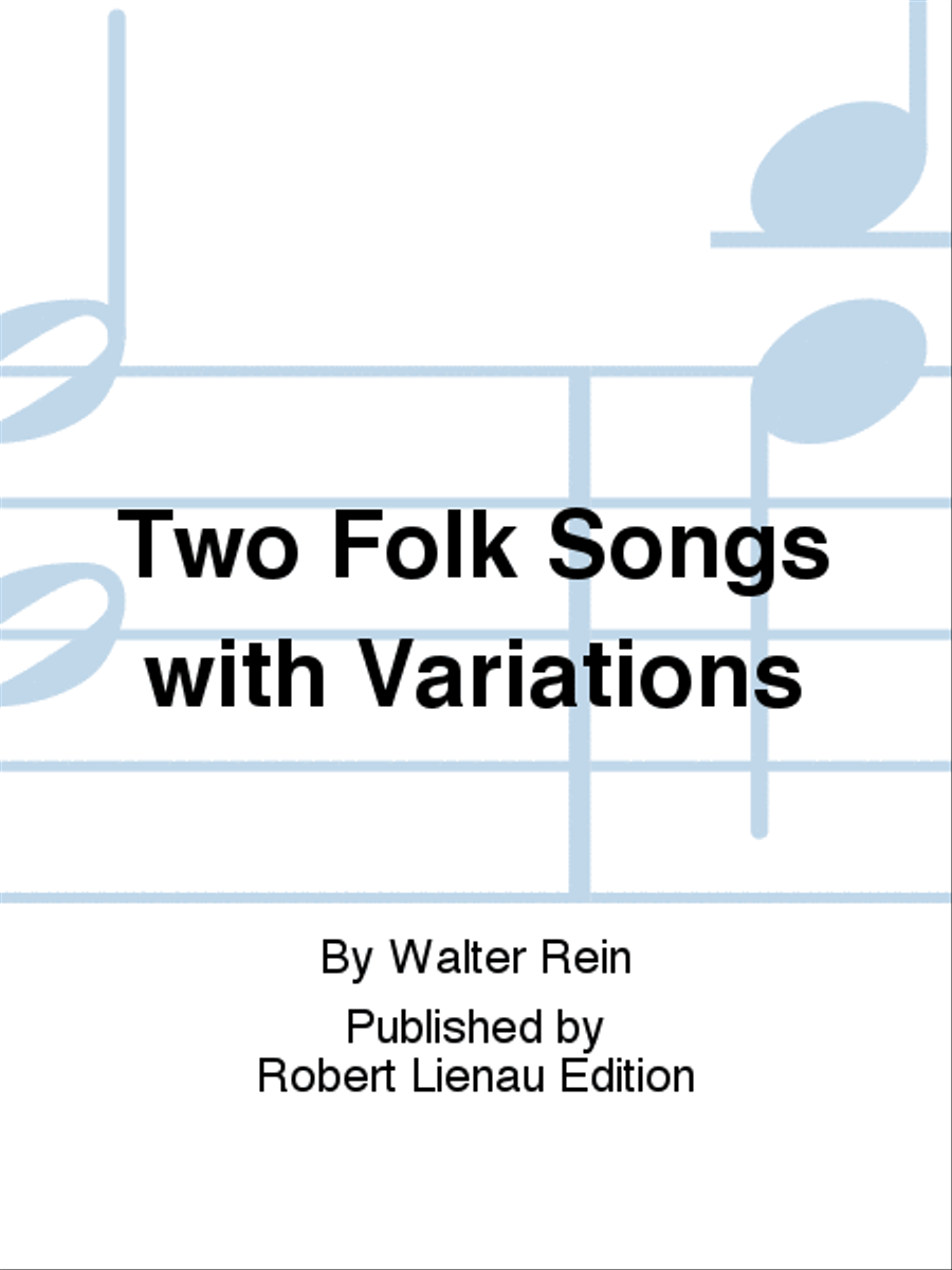 Two Folk Songs with Variations Recorder scores gallery preview page 1