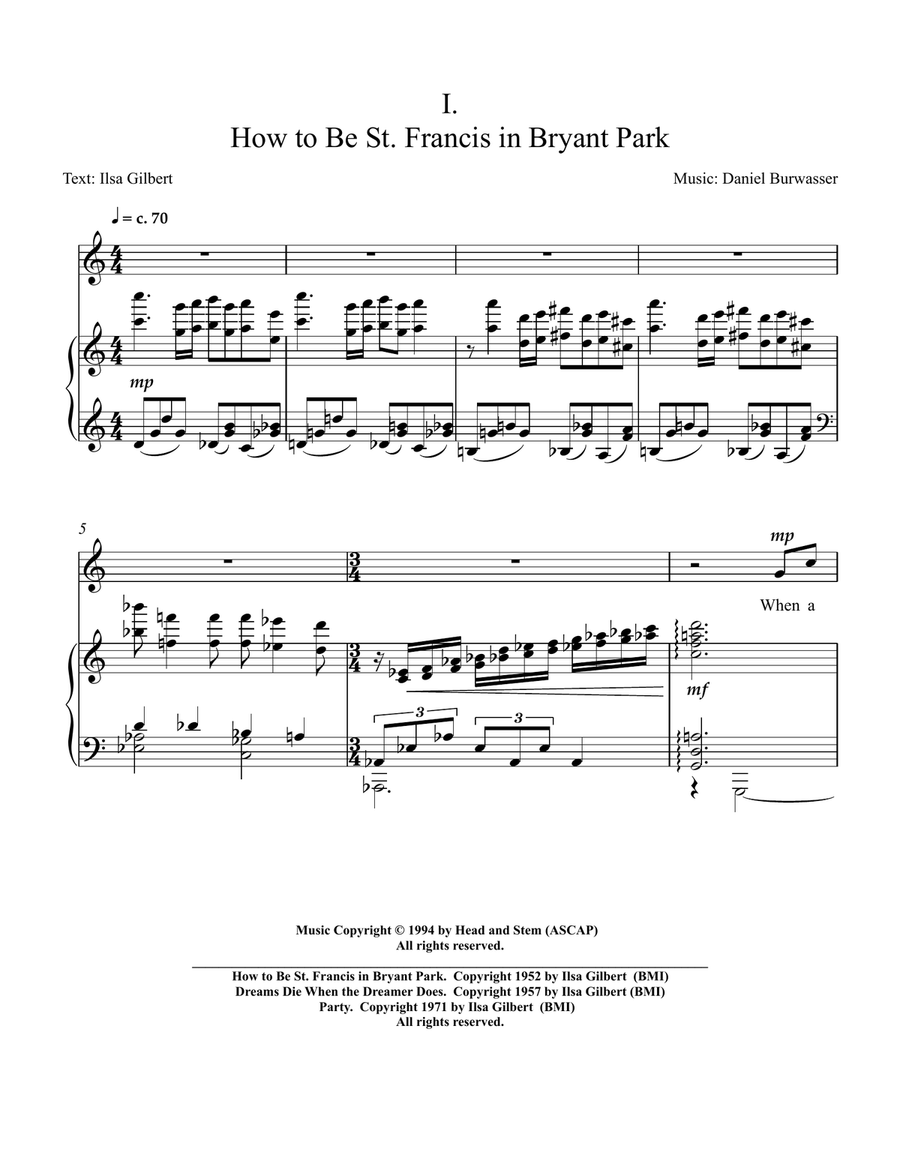 Reflections Piano, Vocal scores gallery preview page 2