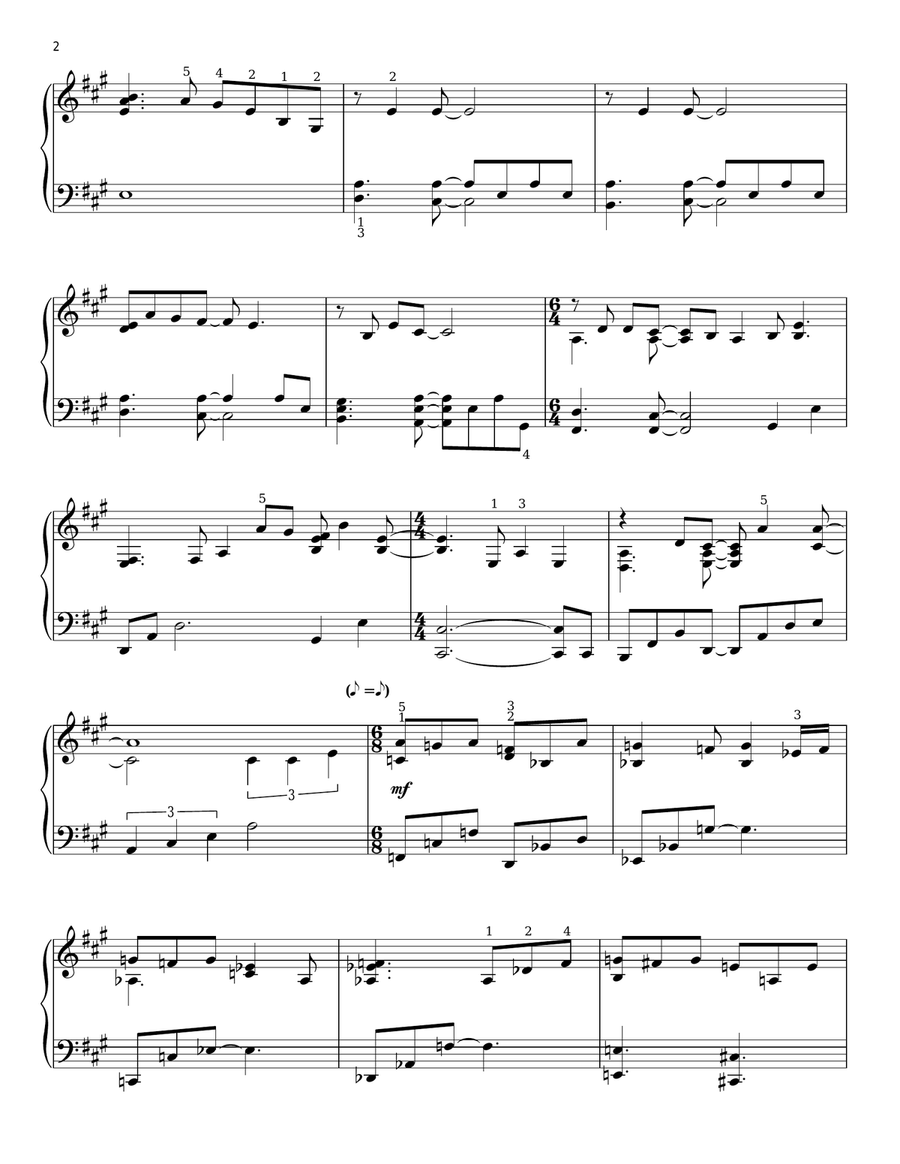 I'm Not That Girl (from Wicked) Piano Solo scores gallery preview page 2