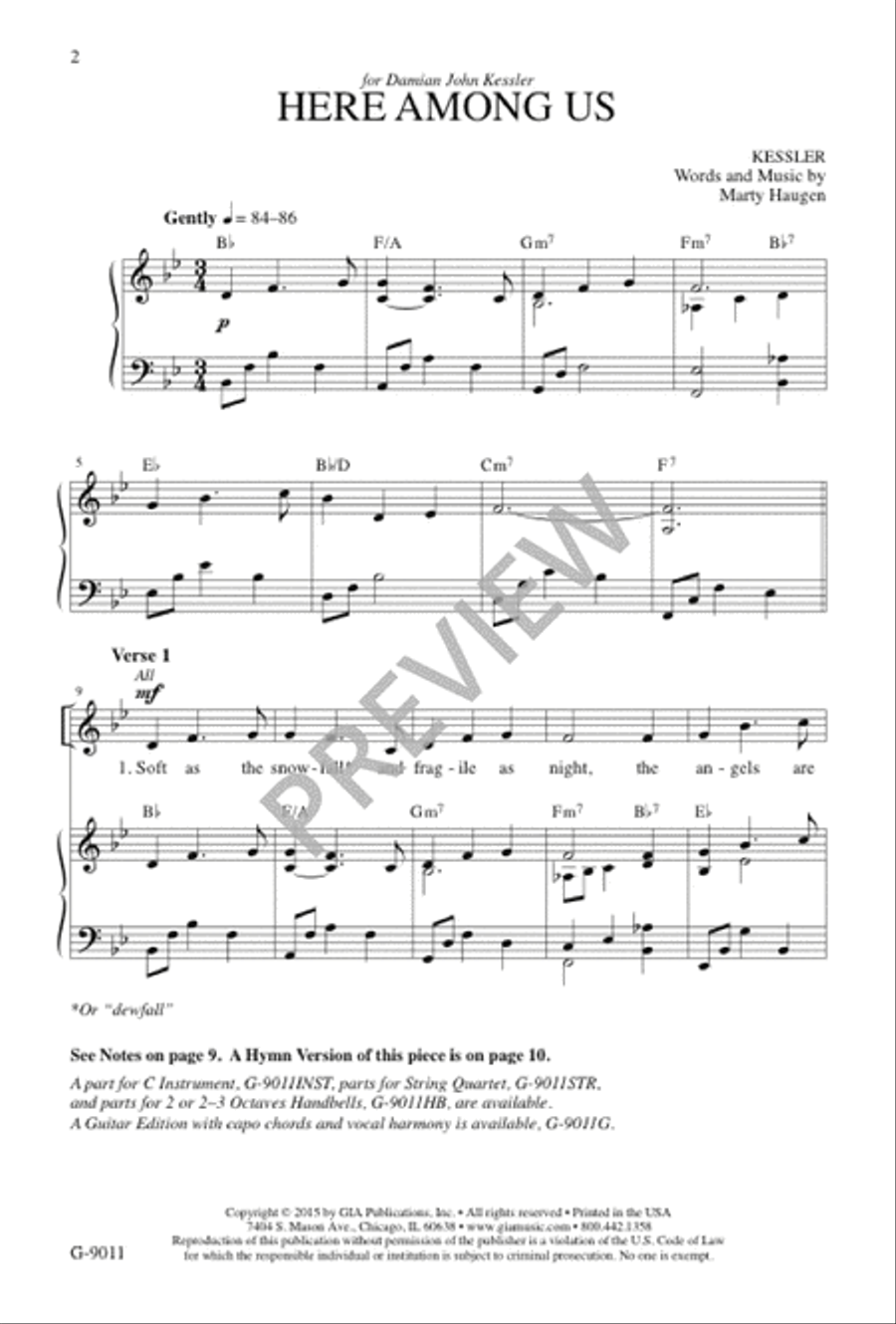 Here Among Us Here Among Us 4-Part scores gallery preview page 2