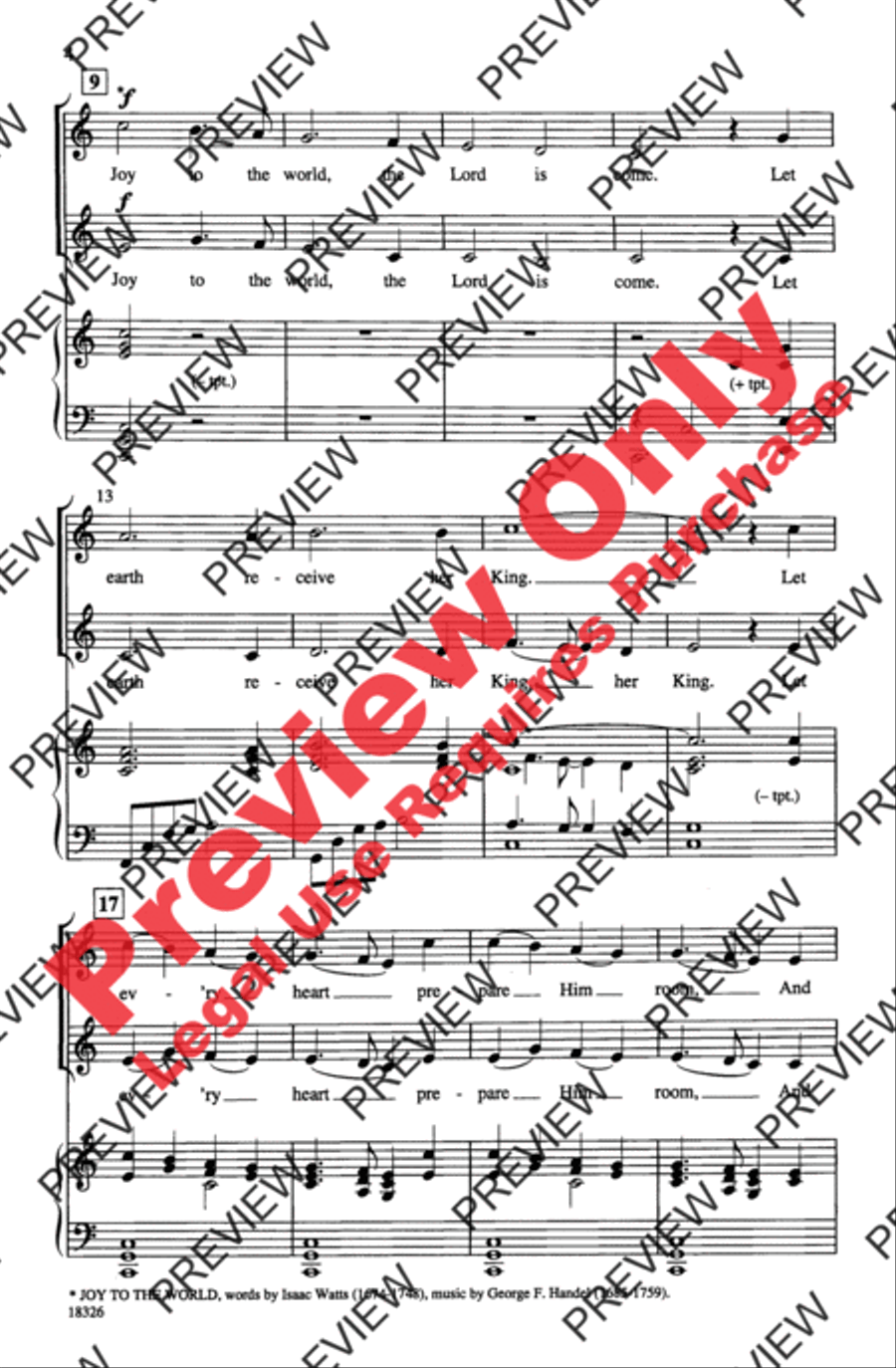 Joyful, Joyful to the World 2-Part scores gallery preview page 4
