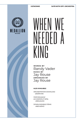 Book cover for When We Needed a King