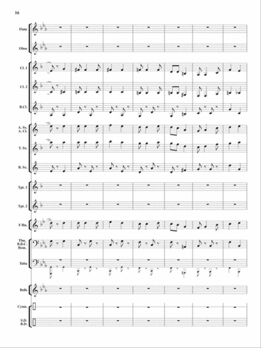 Heroes On Parade Concert Band scores gallery preview page 15