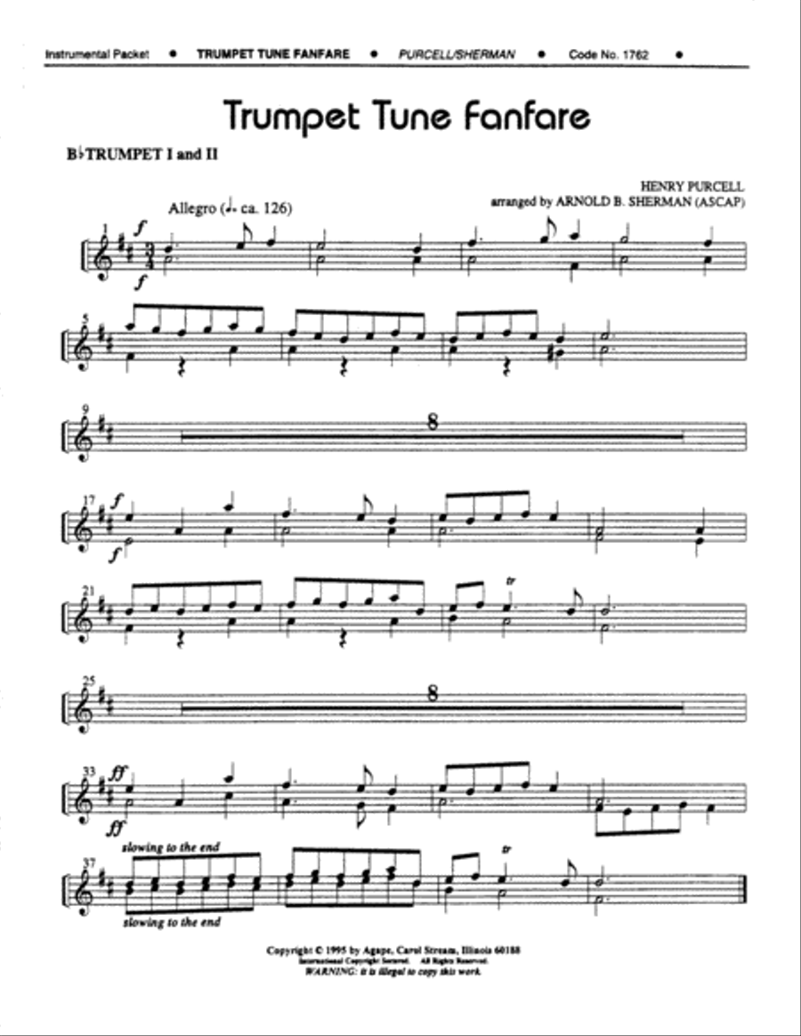 Trumpet Tune Fanfare