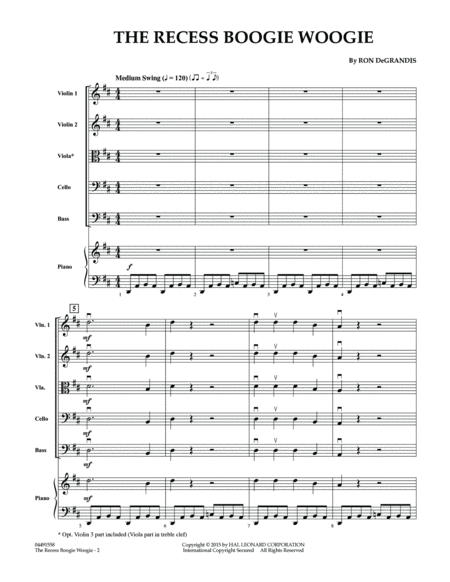 The Recess Boogie Woogie - Conductor Score (Full Score)