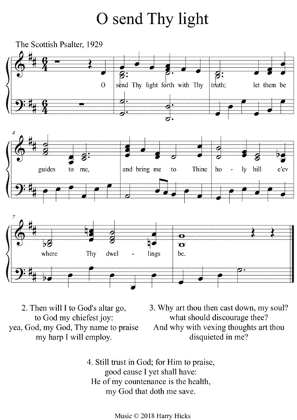 O send Thy light. A new tune to a wonderful old hymn.