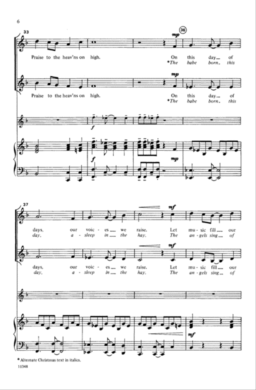 Lift Up Your Voice, Alleluia Choir scores gallery preview page 5