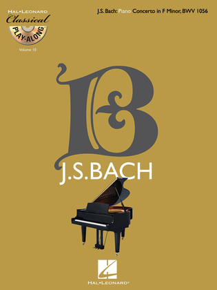 Book cover for Piano Concerto in F Minor, BWV 1056