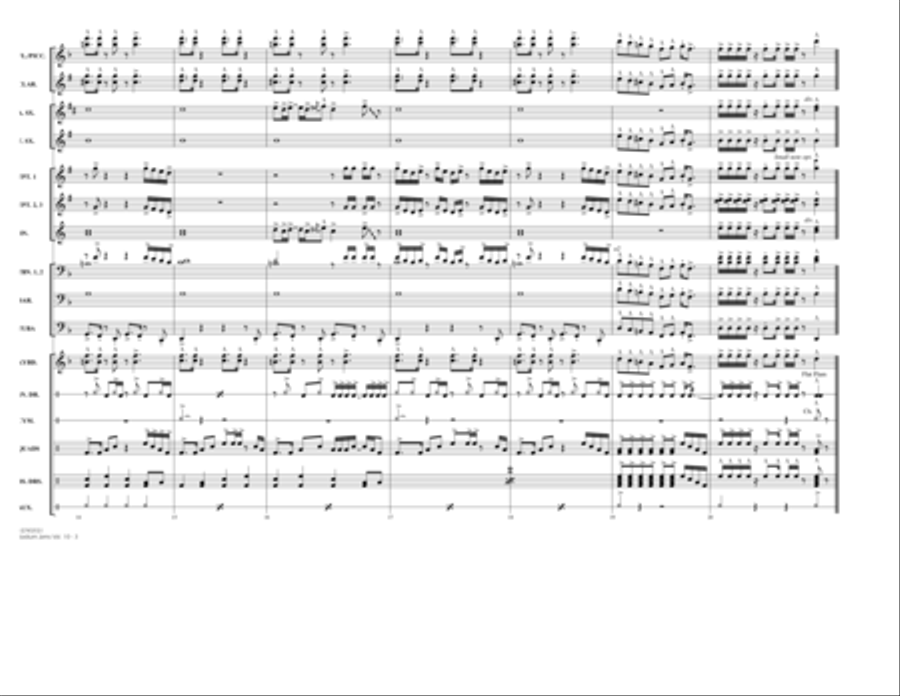 Stadium Jams Vol. 10 - Conductor Score (Full Score) Marching Band scores gallery preview page 3