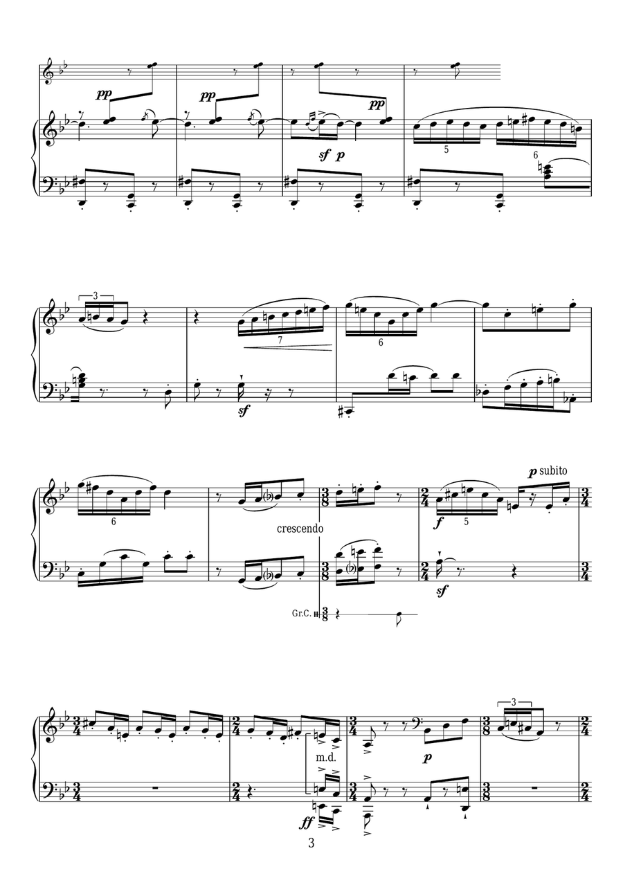 L'histoire Du Soldat, III. Marche Royale Piano Solo scores gallery preview page 3